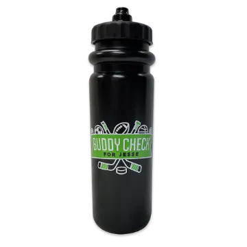 Buddy Check Water Bottle Black BC-5080SSB 850ML 60/CS