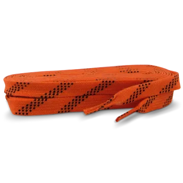 Picture of Standard Grade Molded Tip Waxed Laces  Neon Orange 24/CS