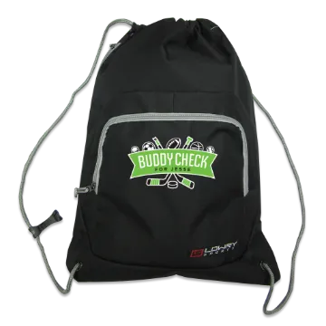Picture of Buddy Check Drawstring Back Pack LDBDSPBC