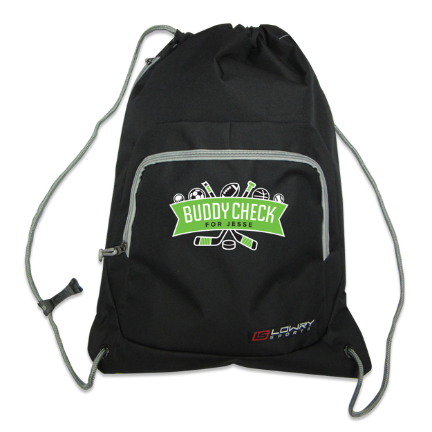 Picture of Buddy Check Drawstring Back Pack LDBDSPBC