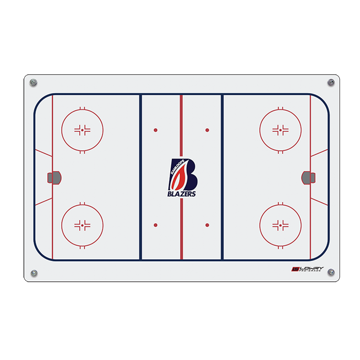 Picture of Pro Grade Coaches Board with Suction Cups - White PS200 24"x16"